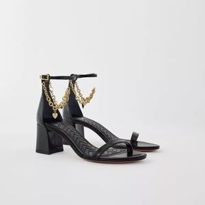 Maje Chain Heel Sandals